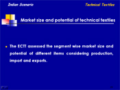 Market size and potential of technical textiles