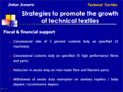 Strategies to promote the growth of technical textiles