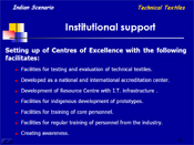 Institutional support