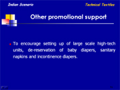 Other promotional support