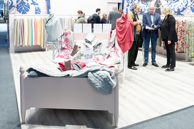 Die Editeurs‘ Area in Halle 8.0 ist der Hotspot für die neuesten Interior Kollektionen der rund 50 internationalen Textilverlage