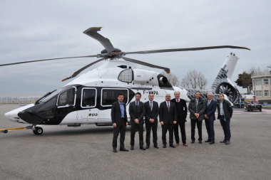 Airbus Helicopters unveils third H160 prototype with striking carbon livery