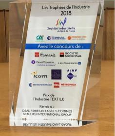 Idéal Fibres & Fabrics Comines (IFFC) receives Textile Industry Award