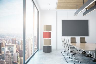 With Soundwise, drapilux has for the first time introduced flexible elements that improve the acoustics and can be integrated into the existing architecture.