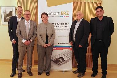 Beirat SmartERZ, Foto (v.l.n.r.): Ivo Harzdorf, Bernhard Beck, Jana Dost, Dr. Michael Wegener, Sven Schulze