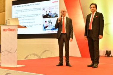 Jürgen Vogel und Debabrata Ghosh eröffneten das Technologiesymposium in Daman vor rund 450 Teilnehmern.