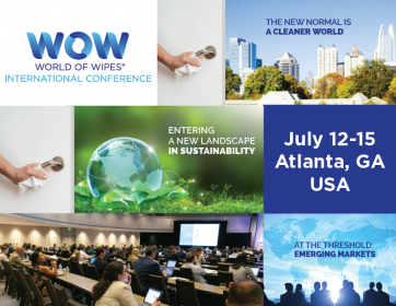 World of Wipes® International Conference Expected to Draw More than 400 Attendees July 12-15 in Atlanta