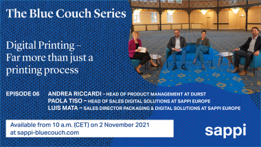 Sappi: Digital printing as next topic of the Blue Couch Series