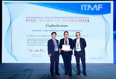 Prof. Dr Tae Jin Kang (Seoul National University), Dr Musa Akdere (CarboScreen), Dr Christian P. Schindler (ITMF), from left to right.