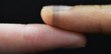 Sensors made from ‘electronic spider silk’ printed on human skin