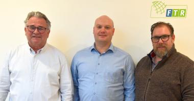 Wechsel im Vorsitz des FTR: Marwin Gedenk übernimmt kommissarisch, Vorsitz des FTR, . v.l.n.r. bvse-Hauptgeschäftsführer Eric Rehbock, Marwin Gedenk, Fachreferent Thomas Fischer