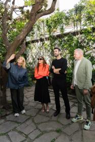 Patricia Urquiola, Valentina Ciuffi, Joseph Grima and Olaf Schmidt at Villa Pestarini.