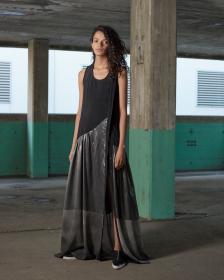 Ilaria Nistri dress made with Infinity fabrics in Bemberg™ and laminated silk.