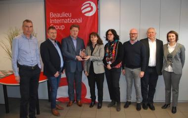 Representatives of FM Global Management and Beaulieu Fibres International at the Award ceremony on February 20, 2019.
