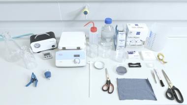 Test kit for textile microfibre shedding