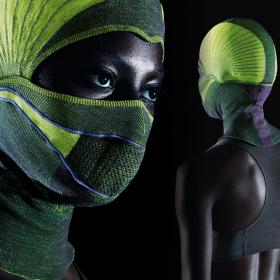 STOLL: Flat knitted balaclava in Design Museum in New York
