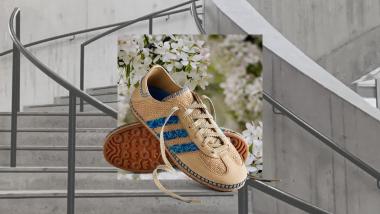 CLOT Gazelle in linen khaki and blue