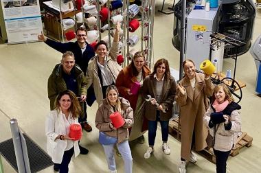 Von Links: Prof. Dr. Sue Rossano-Rivero (HSNR); Dr. BSc. Mike Russel (AUAS); Joel Schüßler (HSNR); Yulia Brisson-Zelenina (AUAS); Başak TETİKÖZ (ITU ARI Teknokent); Saskia Stoker (AUAS); Dr. Zeynep Erden Bayazit (ITU); Kathryn O'Brien (EUEI); Paula Whyte (Momentum Marketing Services). 