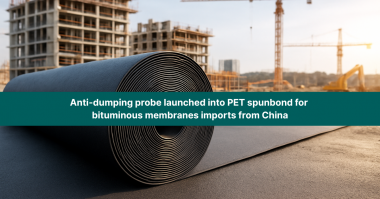 PET spunbond for bituminous membranes