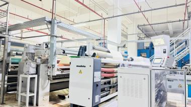 Mahlo Orthopac RVMC-15 Schussfadenrichter bei Knitex Industries Ltd. 