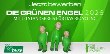 Recyclingwettbewerb: DIE GRÜNEN ENGEL 2026 - Innovate. Recycle. Lead. 