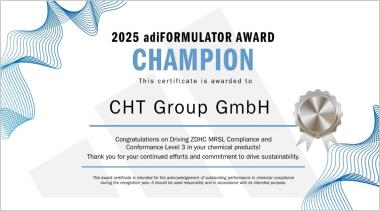 CHT Group recognized as champion by adidas