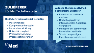 MedTech-Branche gewinnt für Zulieferer an Bedeutung
