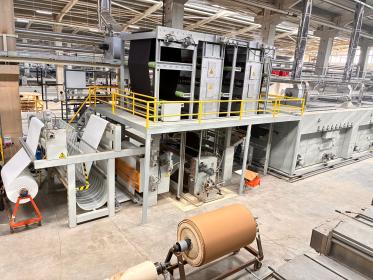 The new Thermex continuous dyeing range at the Kahramanmaraş plant.