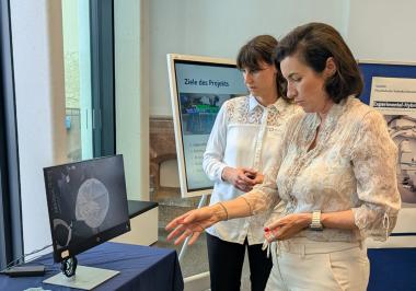 Eindrücke vom Besuch der Bundesministerin für Forschung, Technologie und Raumfahrt, Dorothee Bär, an der Westsächsischen Hochschule Zwickau 